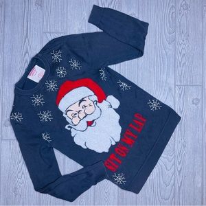 Ugly Christmas sweater Santa Claus“ sit on my lap “Pullover sm Naughty Christmas